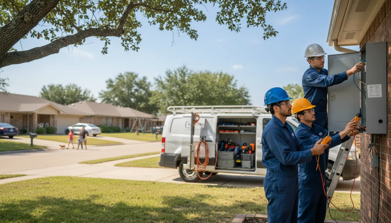 Certified electrician providing emergency electrical services in Eldon, IA